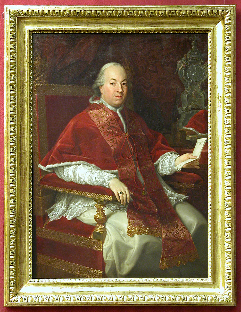 ritratto di papa Pio VI (dipinto, opera isolata) di Batoni Pompeo (ultimo quarto sec. XVIII)