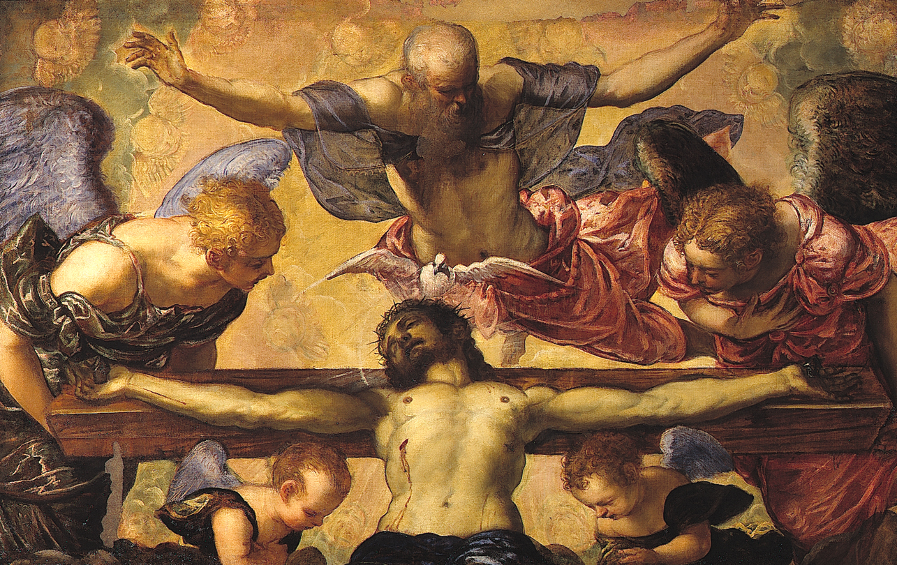 Trinità (dipinto, frammento) di Robusti Jacopo detto Tintoretto (terzo quarto sec. XVI)
