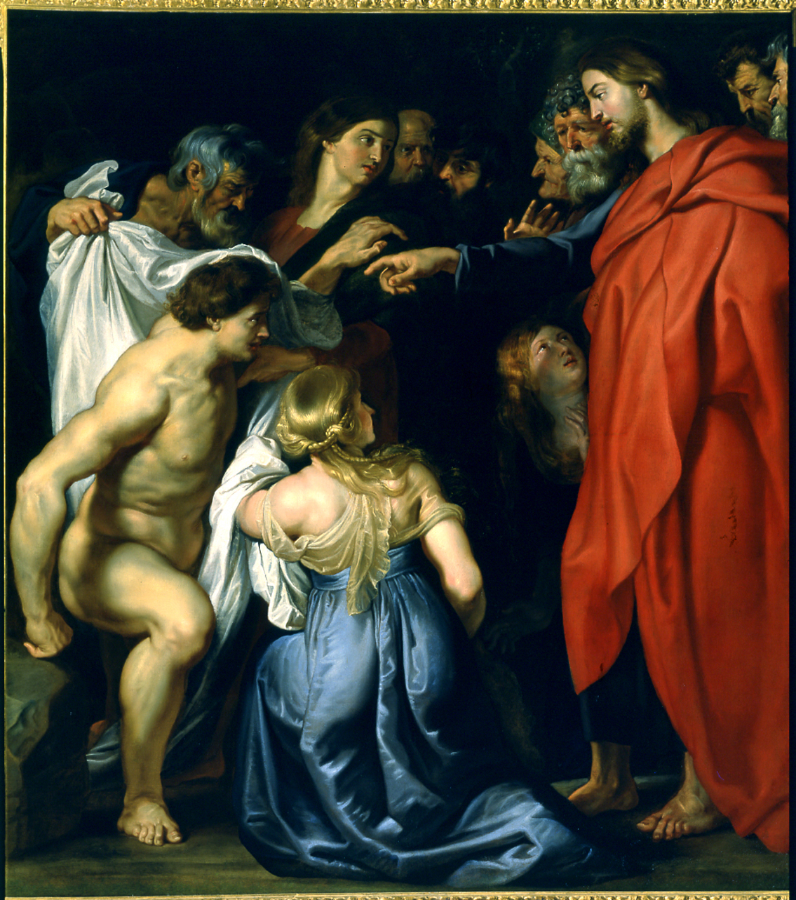 resurrezione di Lazzaro (dipinto, opera isolata) di Rubens Pieter Paul (bottega) - ambito fiammingo (prima metà sec. XVII)
