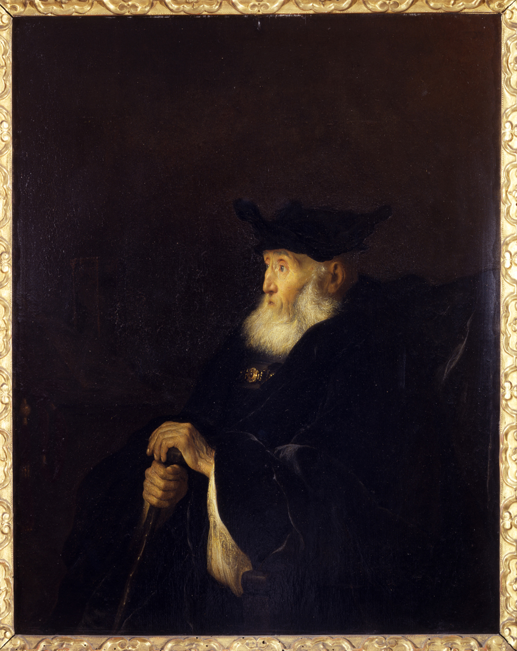 ritratto di rabbino (dipinto, opera isolata) di Koninck Salomon - ambito olandese (metà sec. XVII)