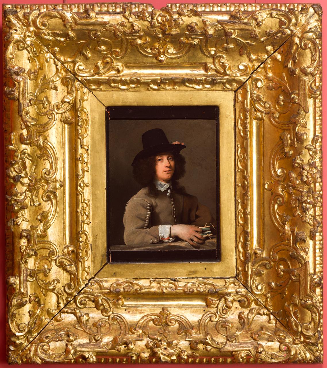 ritratto di giovane con libro (dipinto, opera isolata) di Sweerts Michiel (cerchia) - ambito fiammingo (terzo quarto sec. XVII)