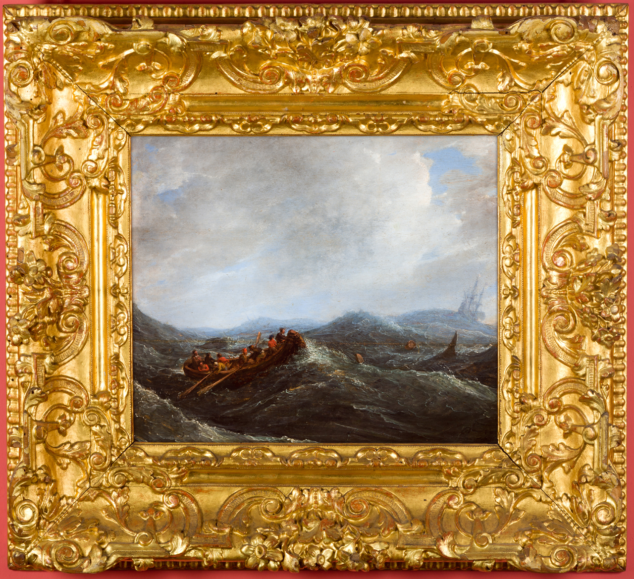 tempesta in mare (dipinto, opera isolata) - ambito fiammingo (prima metà sec. XVII)