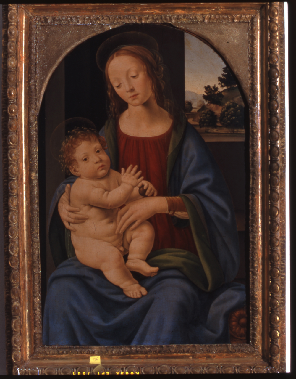 Madonna con Bambino (dipinto, opera isolata) di Lorenzo di Credi (ultimo quarto sec. XV)