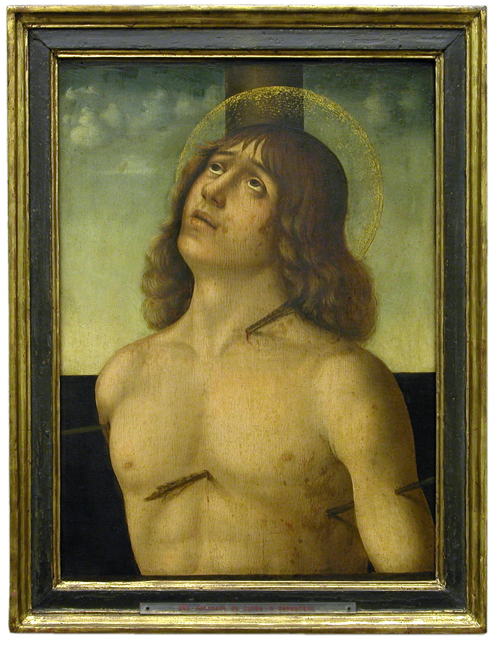 San Sebastiano (dipinto, opera isolata) di De Saliba Antonello (attribuito) (ultimo quarto sec. XV)