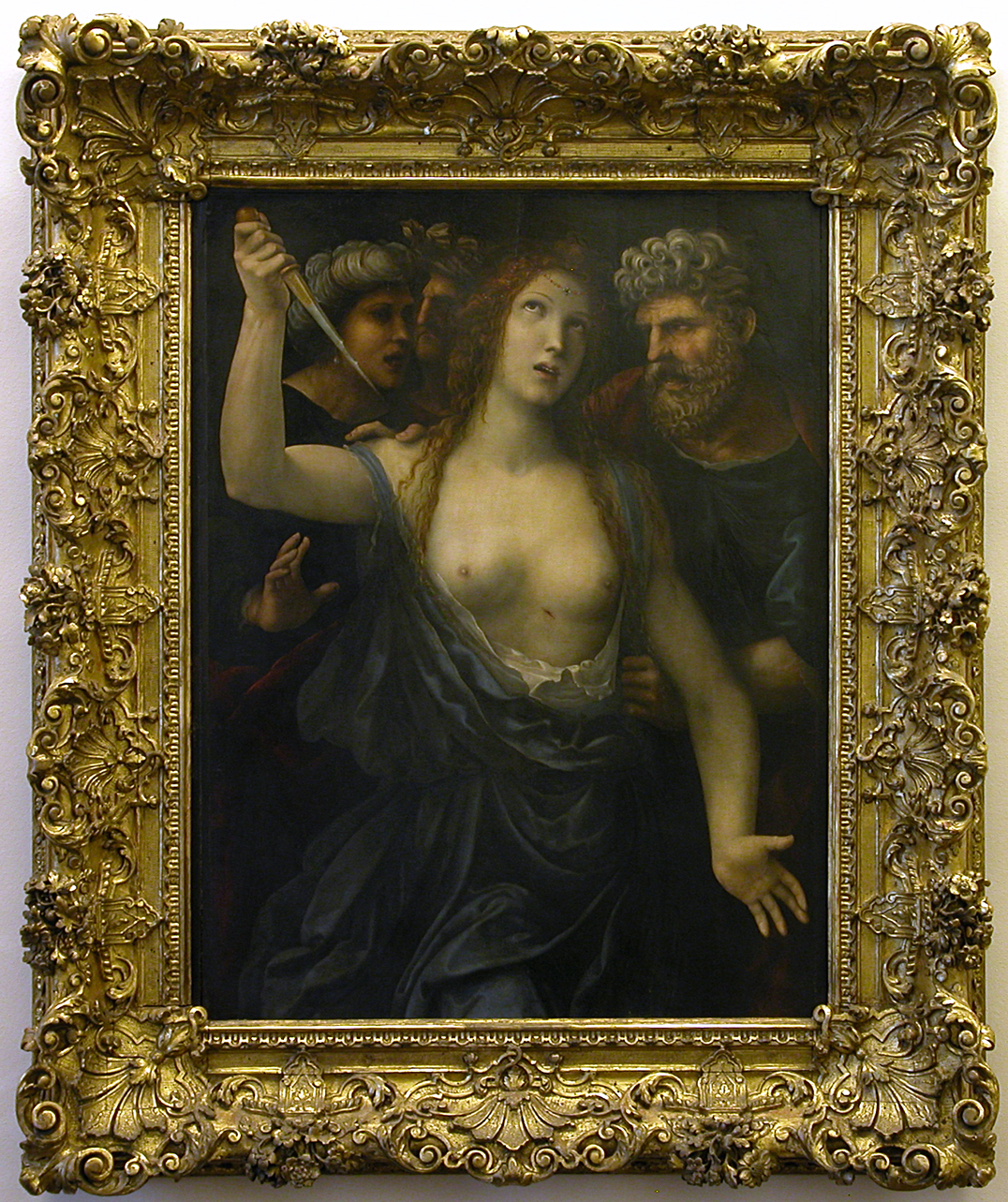 Morte di Lucrezia (dipinto, opera isolata) di Bazzi Giovanni Antonio detto Sodoma (primo quarto sec. XVI)