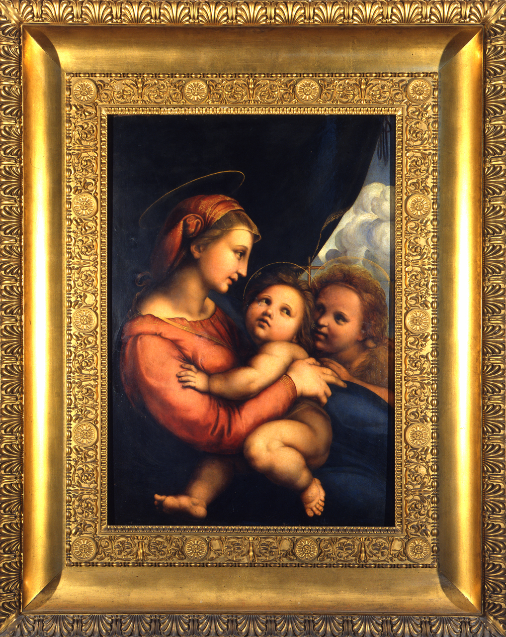 Madonna con Bambino e San Giovannino (dipinto, opera isolata) di Penni Giovan Francesco detto Fattore (primo quarto sec. XVI)