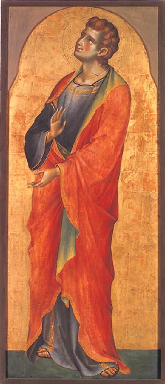 San Giovanni Evangelista (dipinto, frammento) di Lorenzo Veneziano (terzo quarto sec. XIV)