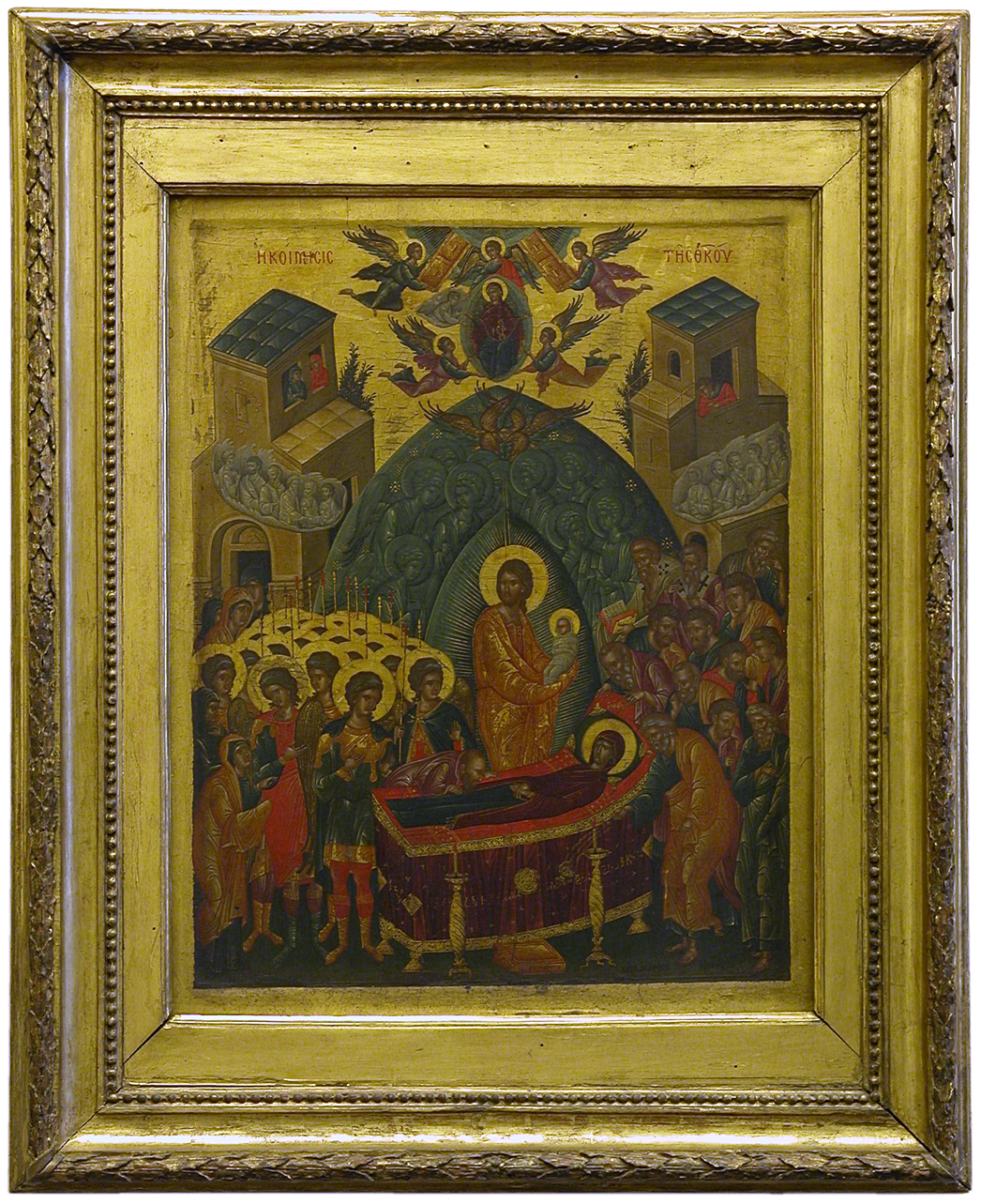 transito della Madonna (dipinto, opera isolata) di Ritzos Andreas (seconda metà sec. XV)