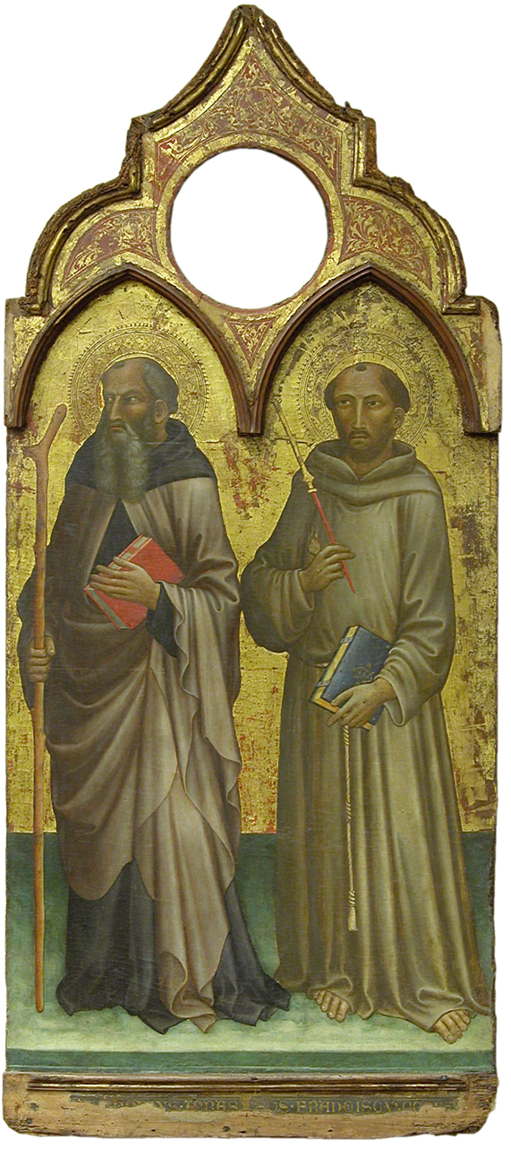 Sant'Antonio Abate e San Francesco (dipinto, frammento) di Mariotto di Nardo (primo quarto sec. XV)