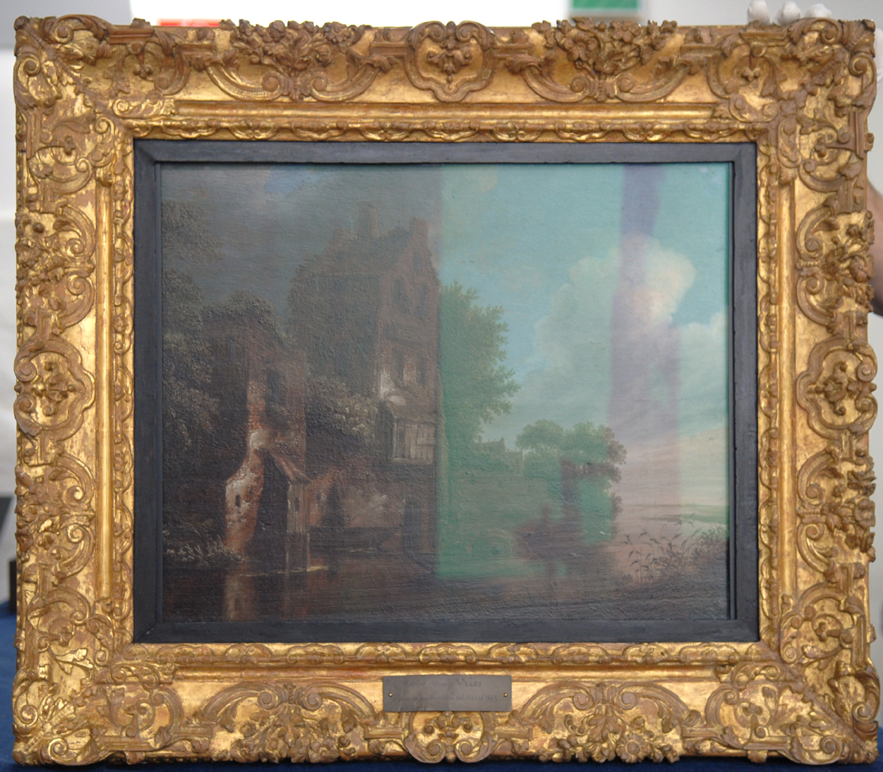 paesaggio lacustre (dipinto, opera isolata) di van Vries Roelof Jansz - ambito olandese (terzo quarto sec. XVII)