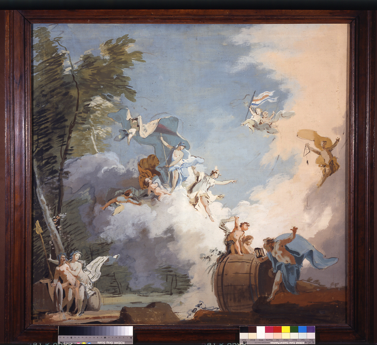 Diogene alla ricerca dell'uomo onesto (dipinto, opera isolata) di Crosato Giovanni Battista (metà sec. XVIII)
