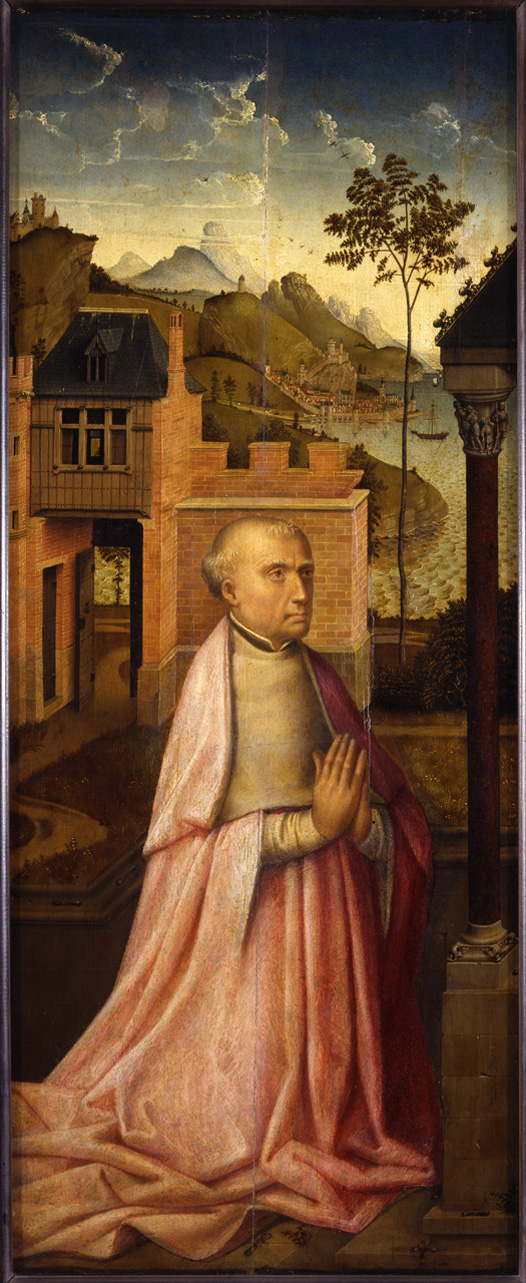 donatore in preghiera (dipinto, opera isolata) di van der Weyden Rogier - ambito fiammingo (secondo quarto sec. XV)