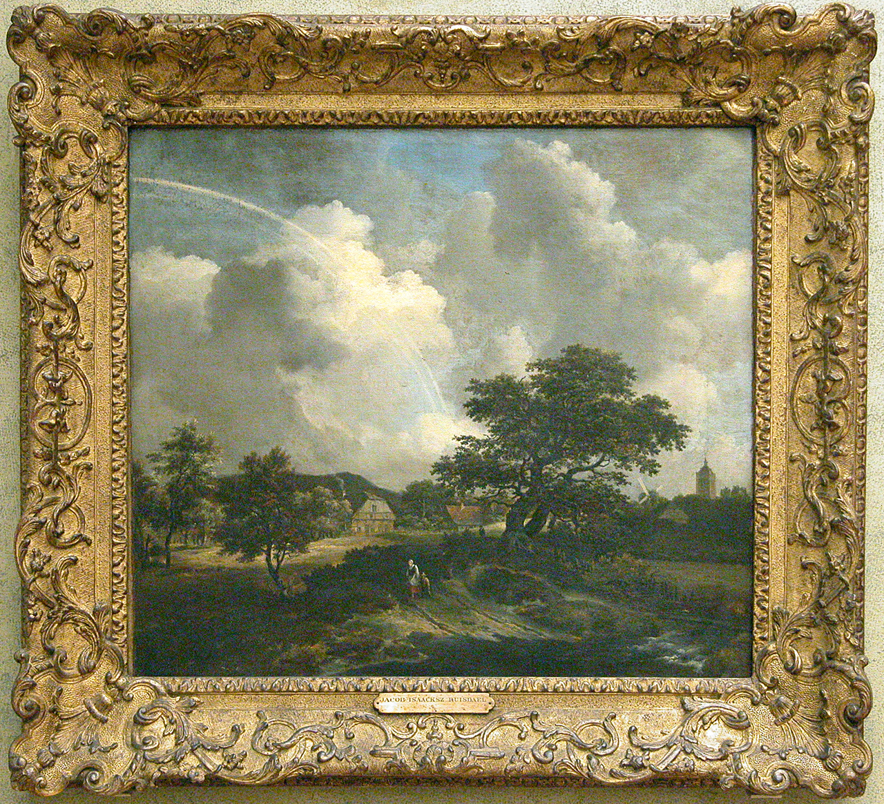paesaggio campestre (dipinto, opera isolata) di van Ruisdael Jacob (attribuito) - ambito olandese (metà sec. XVII)