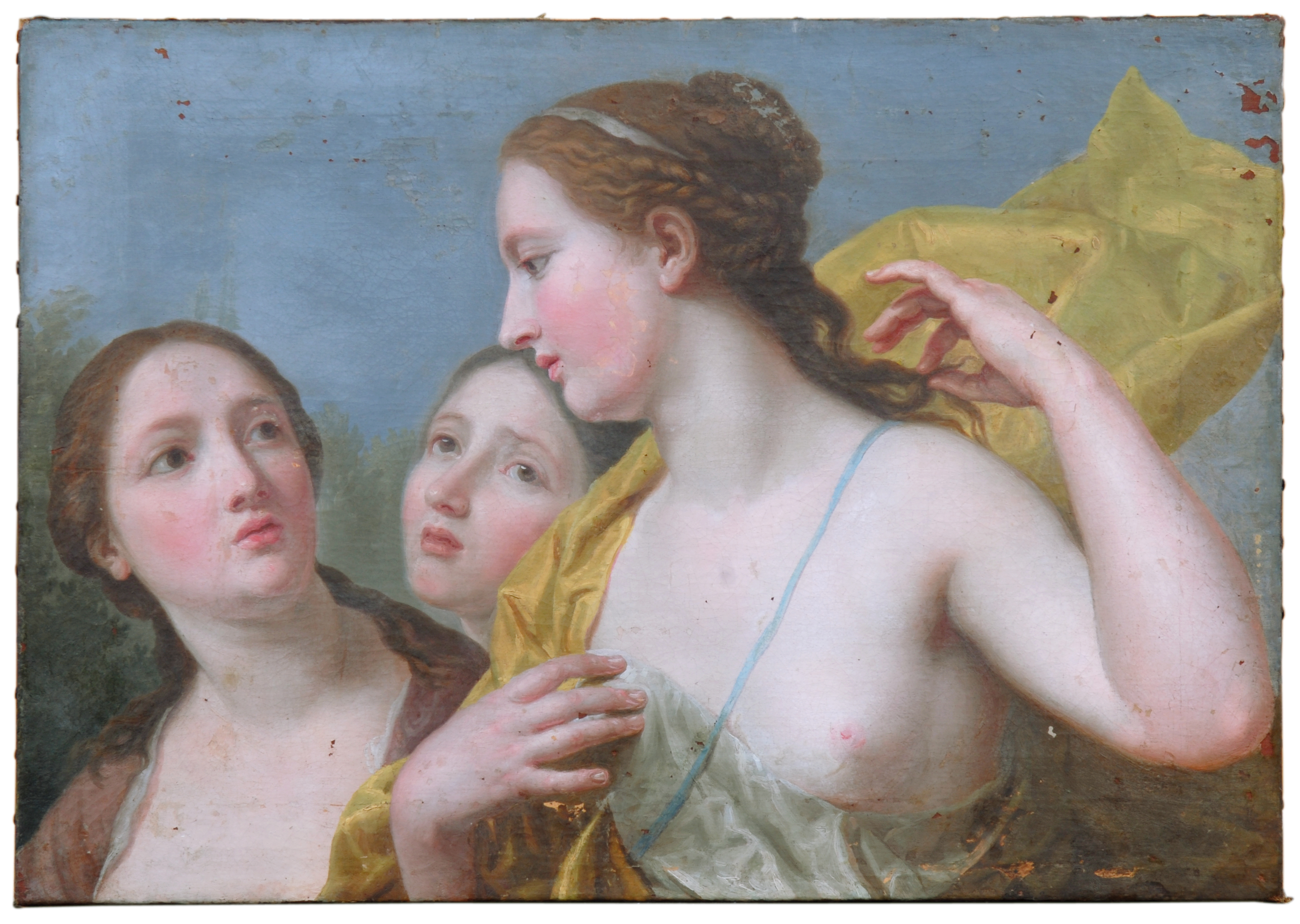 Clelia e le sue compagne che attraversano il Tevere (dipinto, opera isolata) di Pécheux Lorenzo (ultimo quarto sec. XVIII)