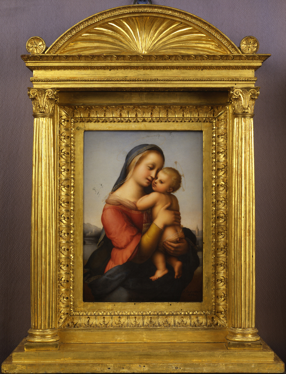 La Madonna Tempi, Madonna con Bambino (dipinto, opera isolata) di Constantin Abraham (primo quarto sec. XIX)