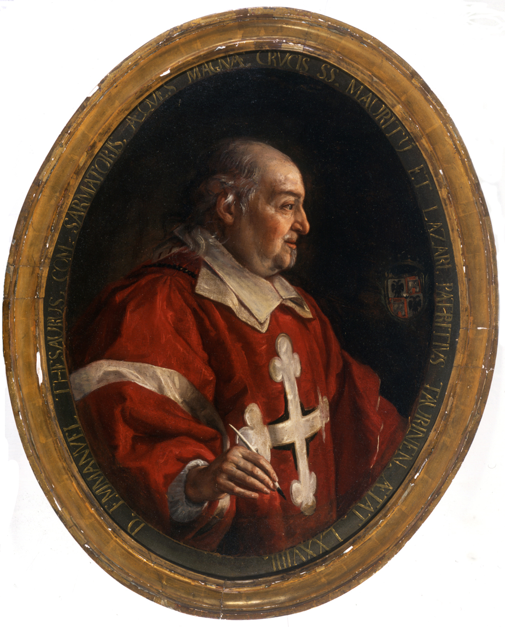 ritratto di Emanuele Tesauro (dipinto, opera isolata) di Dauphin Charles-Claude (terzo quarto sec. XVII)