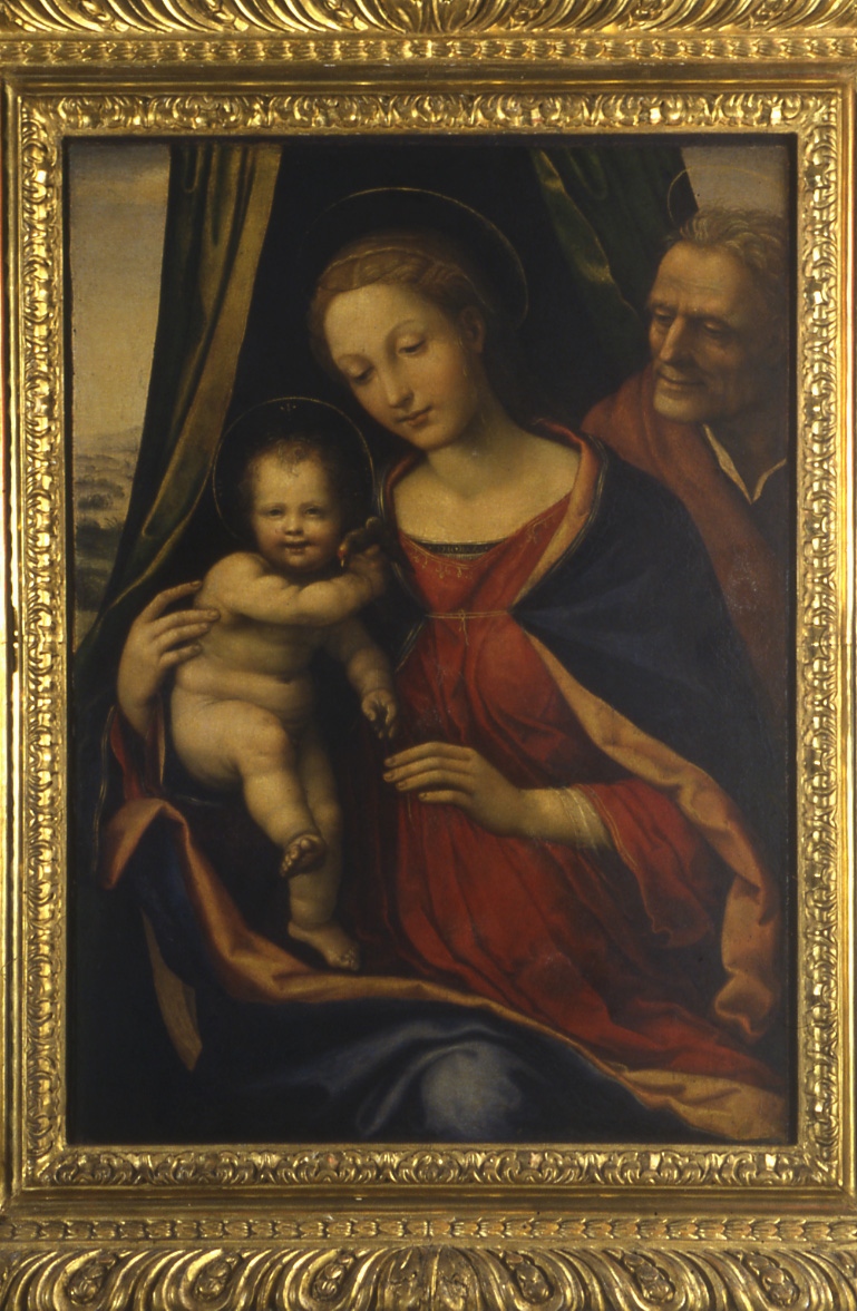 Sacra Famiglia (dipinto, opera isolata) di Bazzi Giovanni Antonio detto Sodoma (primo quarto sec. XVI)