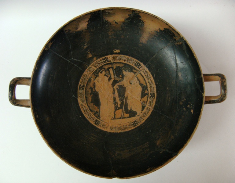kylix di Pittore di Pentesilea (maniera), Pittore di Calliope (attribuito) (meta'/ fine sec. V a.C)