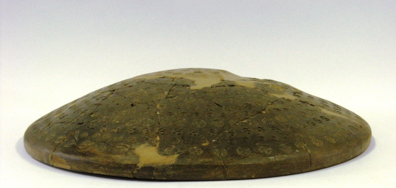 coperchio, coperchio a scudo - fase orientalizzante (meta'/ fine sec. VII a.C)