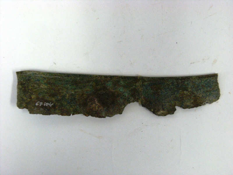 coltello - fase orientalizzante (meta'/ fine sec. VII a.C)
