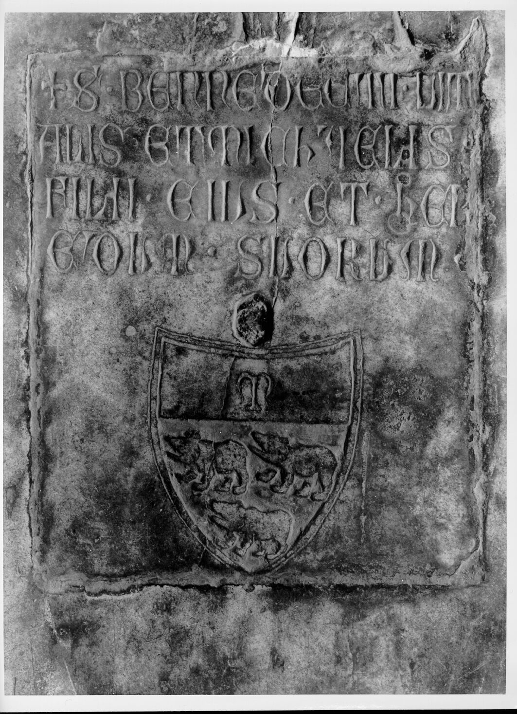 Benedetto di Vitale e del figlio Michele (lastra tombale) - bottega pisana (seconda metà sec. XIV)