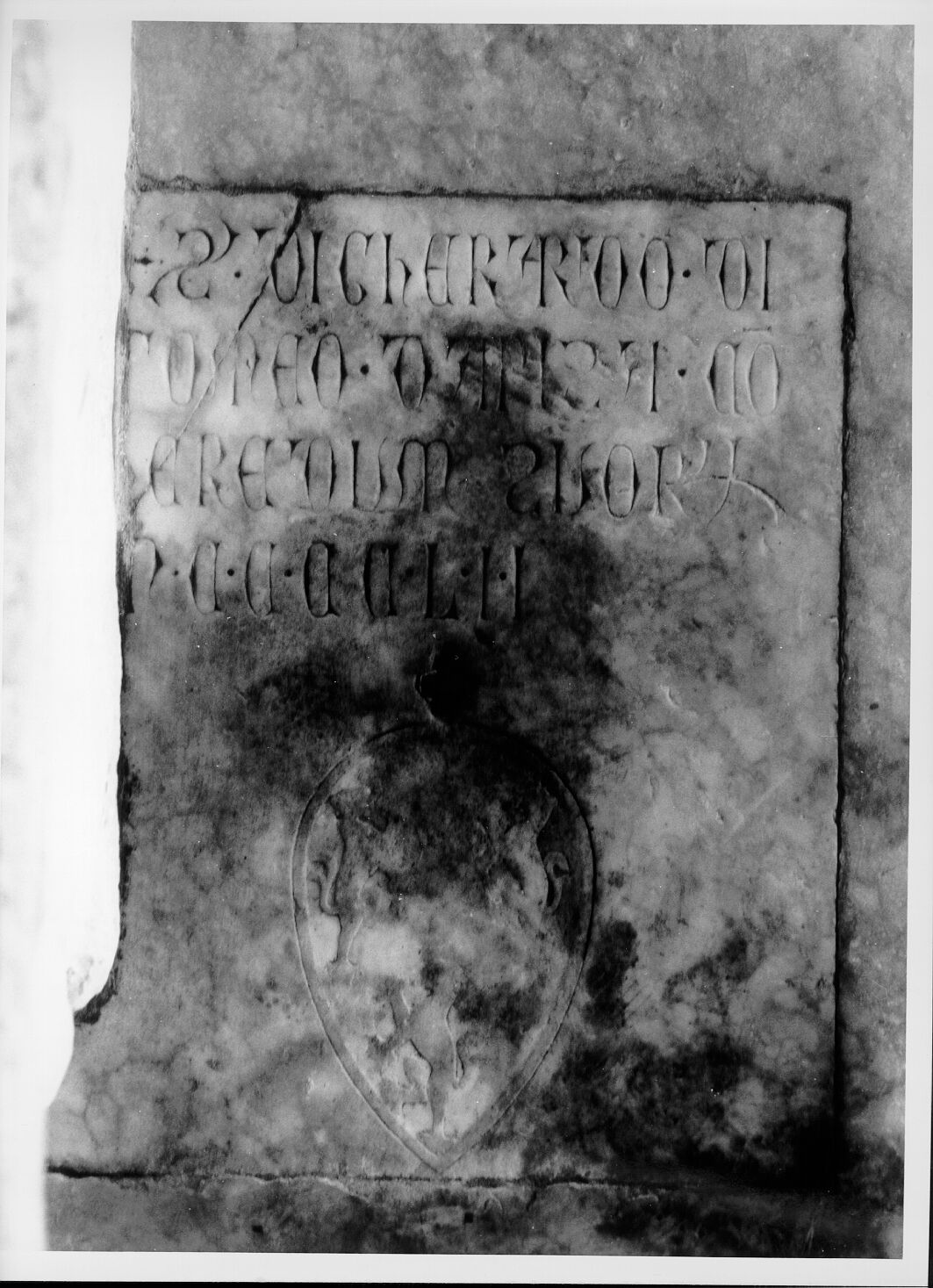 Gherardo di Tomeo da Pisa (lastra tombale) - bottega pisana (sec. XV)