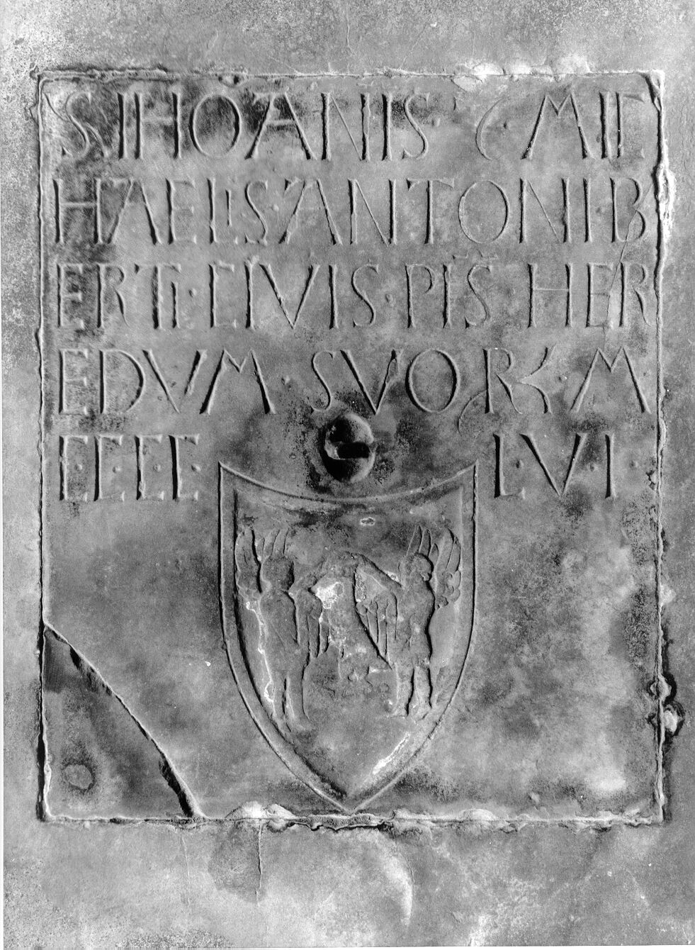 Giovanni e Michele di Antonio Berti (lastra tombale) - bottega pisana (sec. XV)
