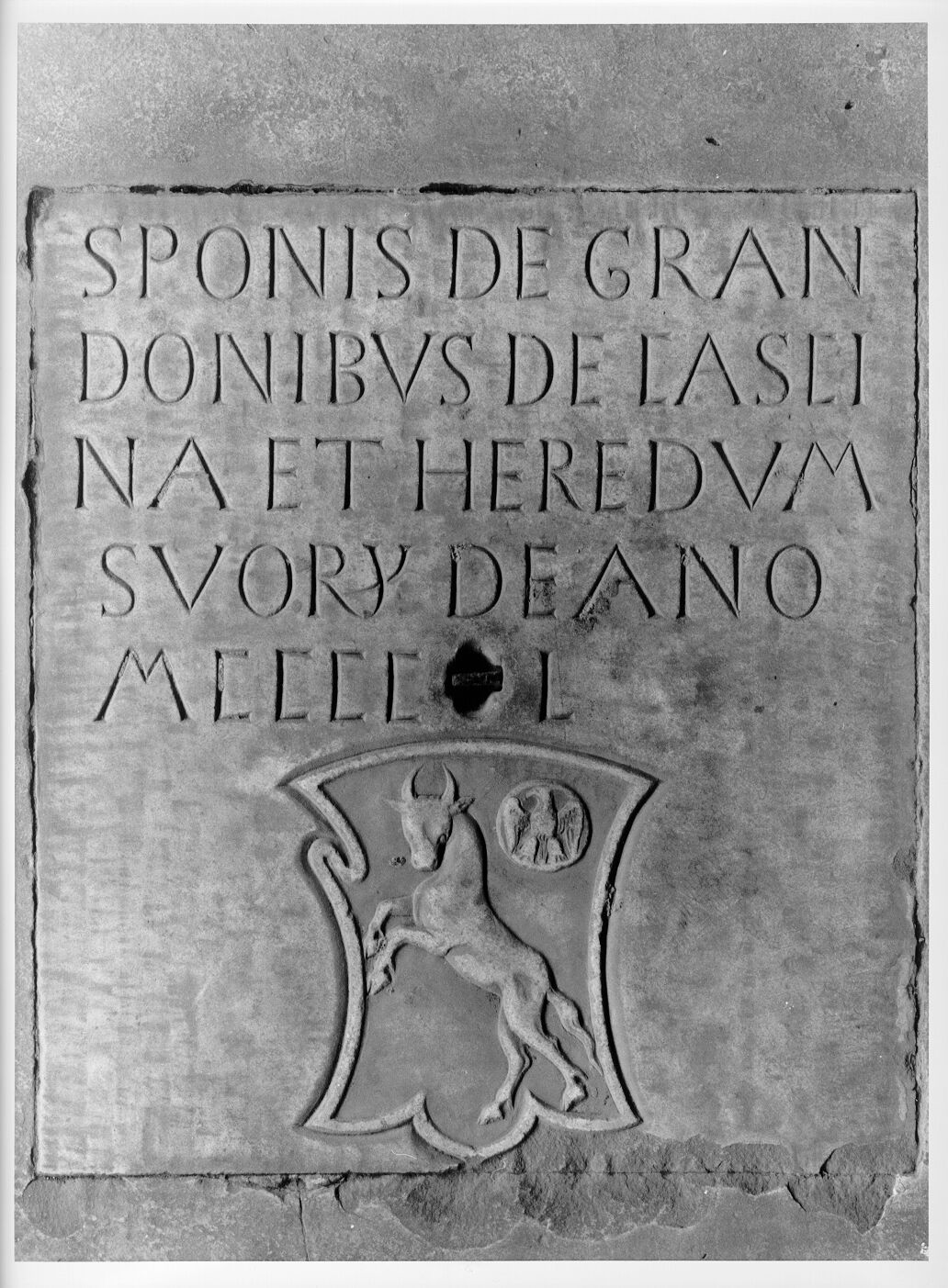 Pone di Grandone da Cascina (lastra tombale) - bottega pisana (sec. XV)