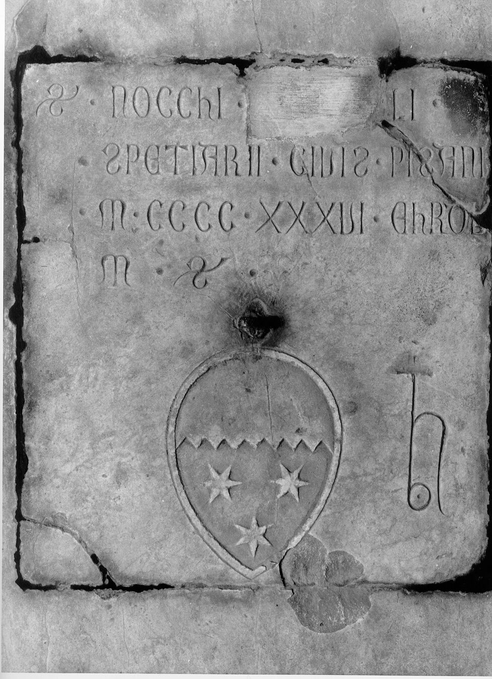 Nocchi di Ciolo speziale (lastra tombale) - bottega pisana (sec. XV)