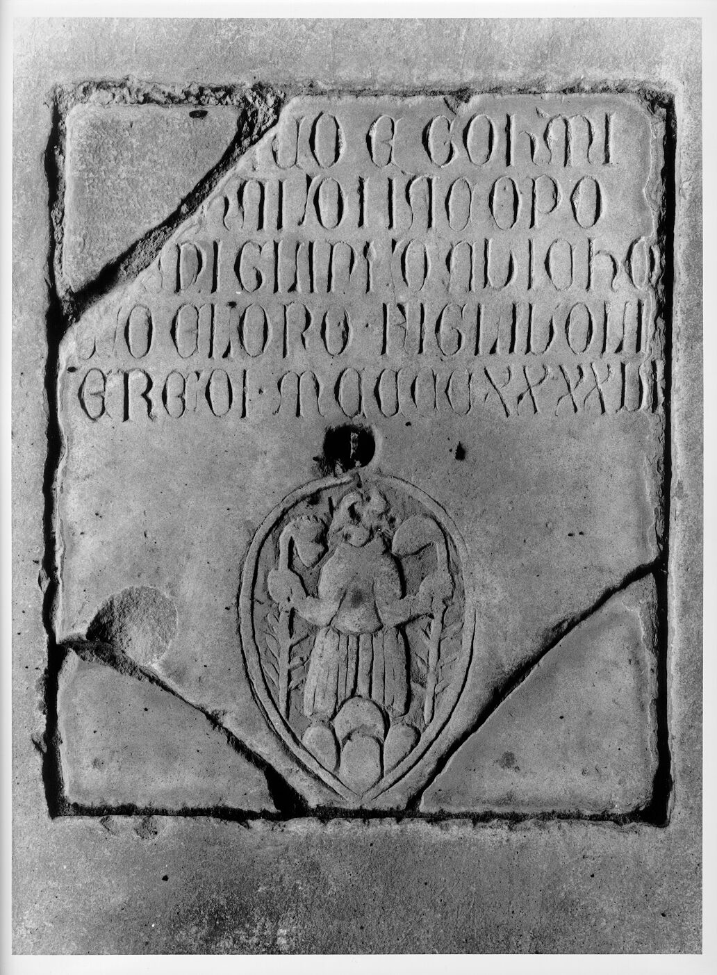 [...]co e Giovanni di Jacopo [...]glini da Vico (lastra tombale) - bottega pisana (sec. XV)