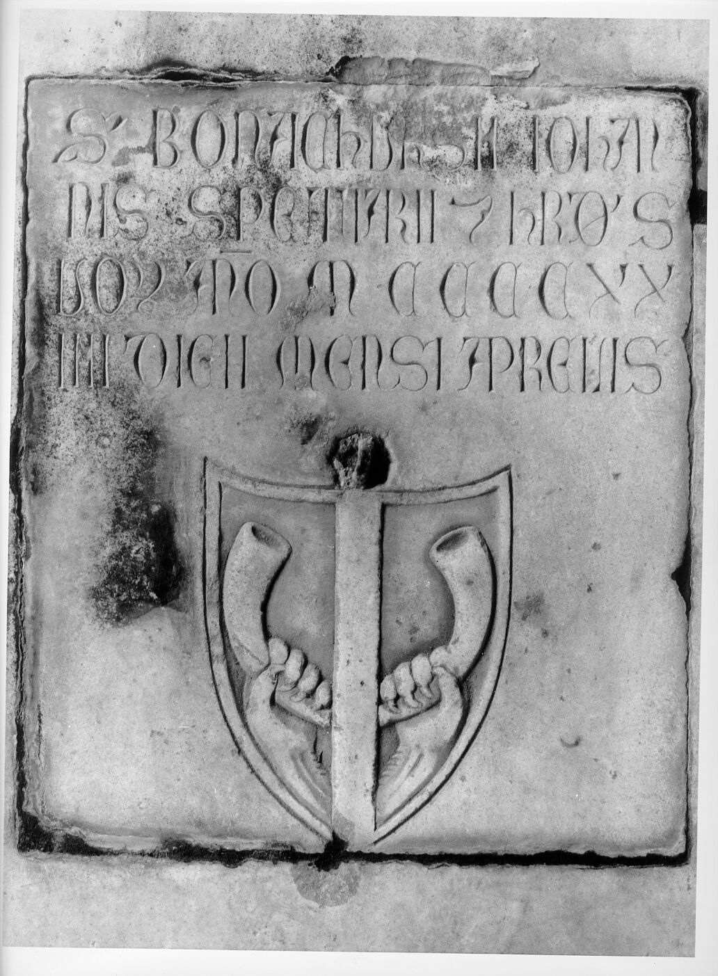 Bonaccorso di Giovanni, speziale (lastra tombale) - bottega pisana (sec. XV)