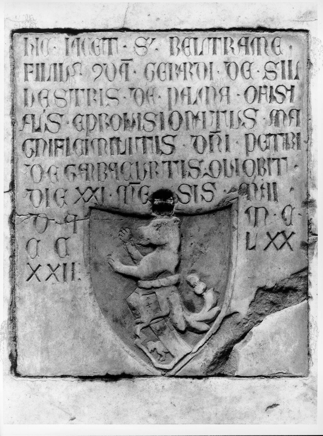 Beltrame di Gherardo Silvestri (lastra tombale) - bottega pisana (sec. XIV)