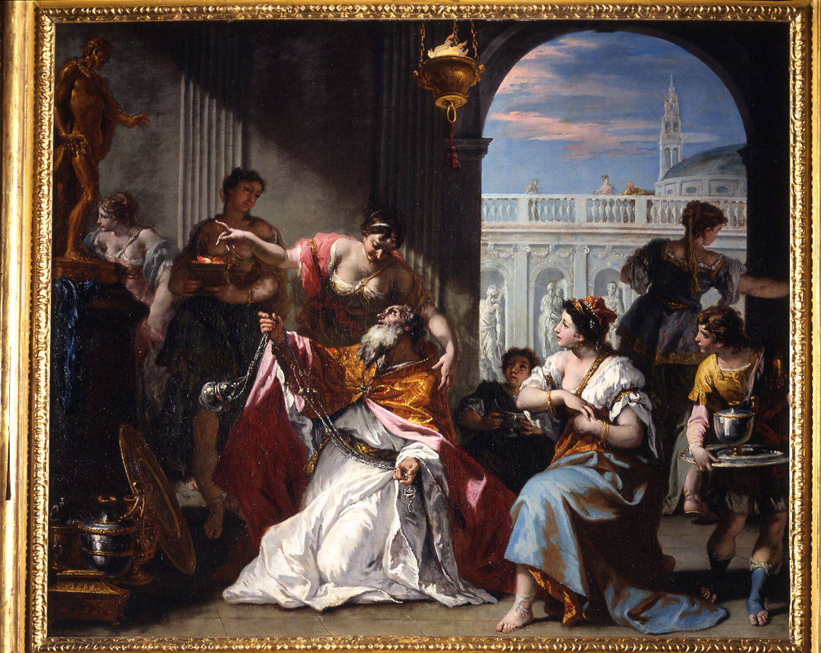 Salomone adora gli idoli (dipinto, opera isolata) di Ricci Sebastiano (primo quarto sec. XVIII)