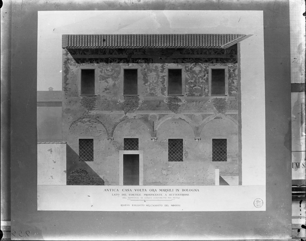 Bologna - Rilievi architettonici - Disegni architettonici (negativo) di anonimo (XX)