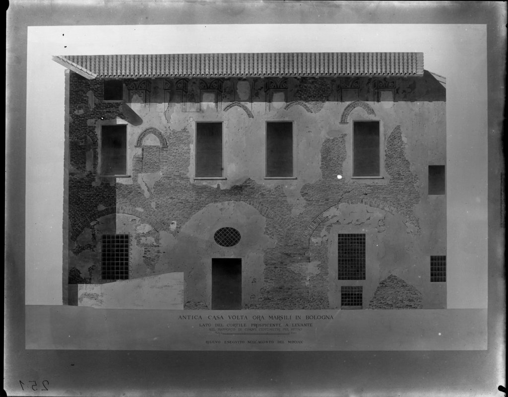 Bologna - Rilievi architettonici - Disegni architettonici (negativo) di anonimo (XX)