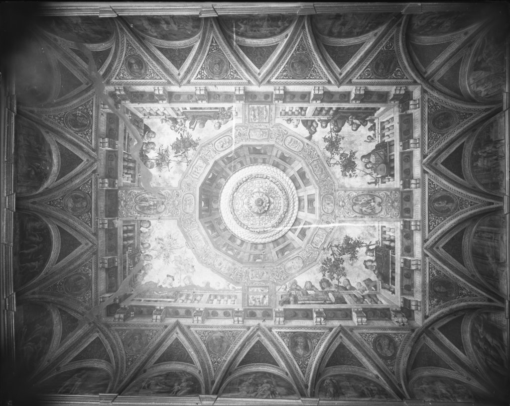 Ferrara - Soffitti - Dipinti murali - Affreschi (negativo) di Tisi Benvenuto detto Garofalo, anonimo (XX)