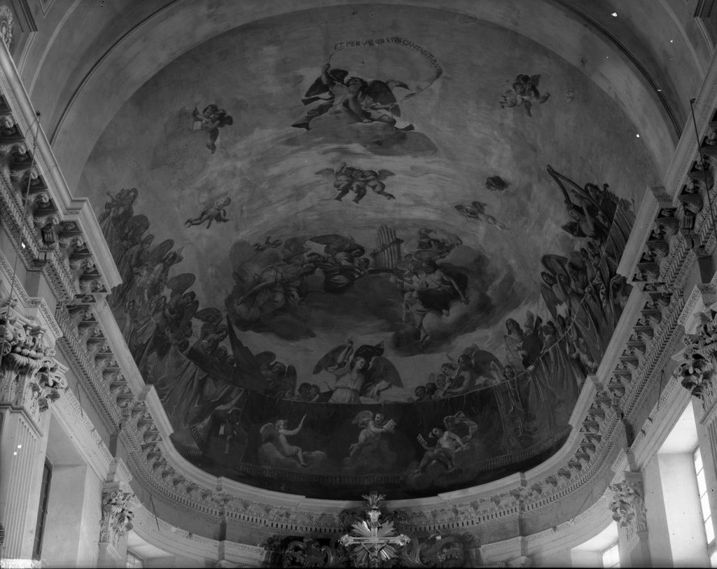 Modena - Chiese - Dipinti murali (negativo) di Preti Mattia, anonimo (secondo quarto XX)