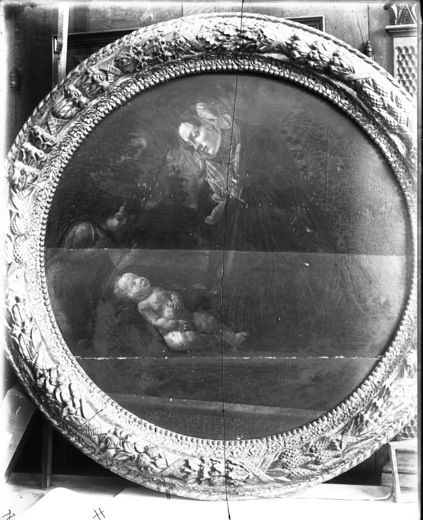 Piacenza - Dipinti - Madonna col Bambino (negativo) di anonimo (XIX/ XX)