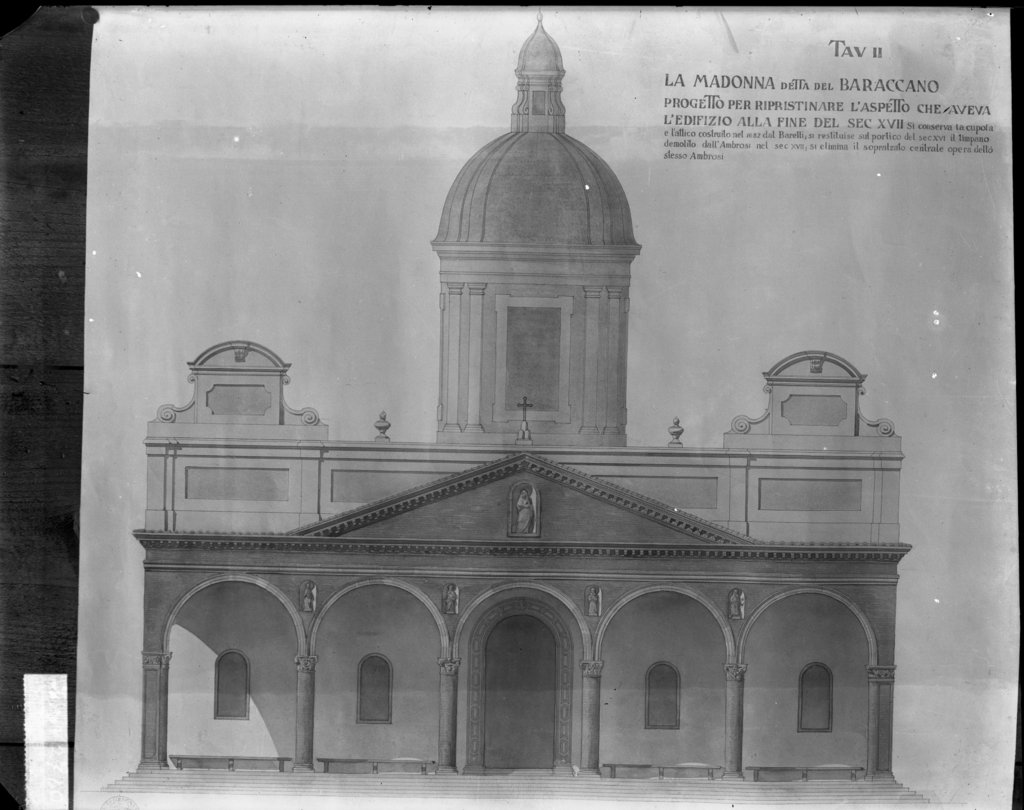 Bologna - Disegni - Progettazione architettonica - Restauri (negativo) di anonimo (XX)