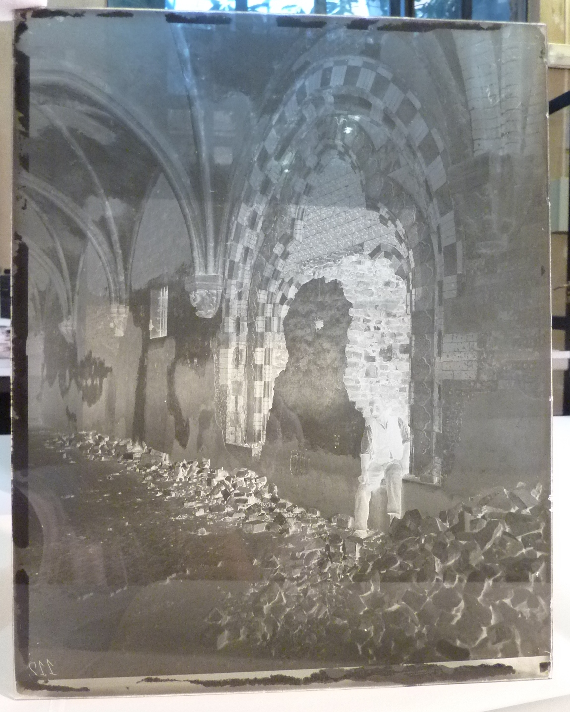 Piacenza - Chiese - Architetture - Restauri (negativo) di anonimo (XIX)