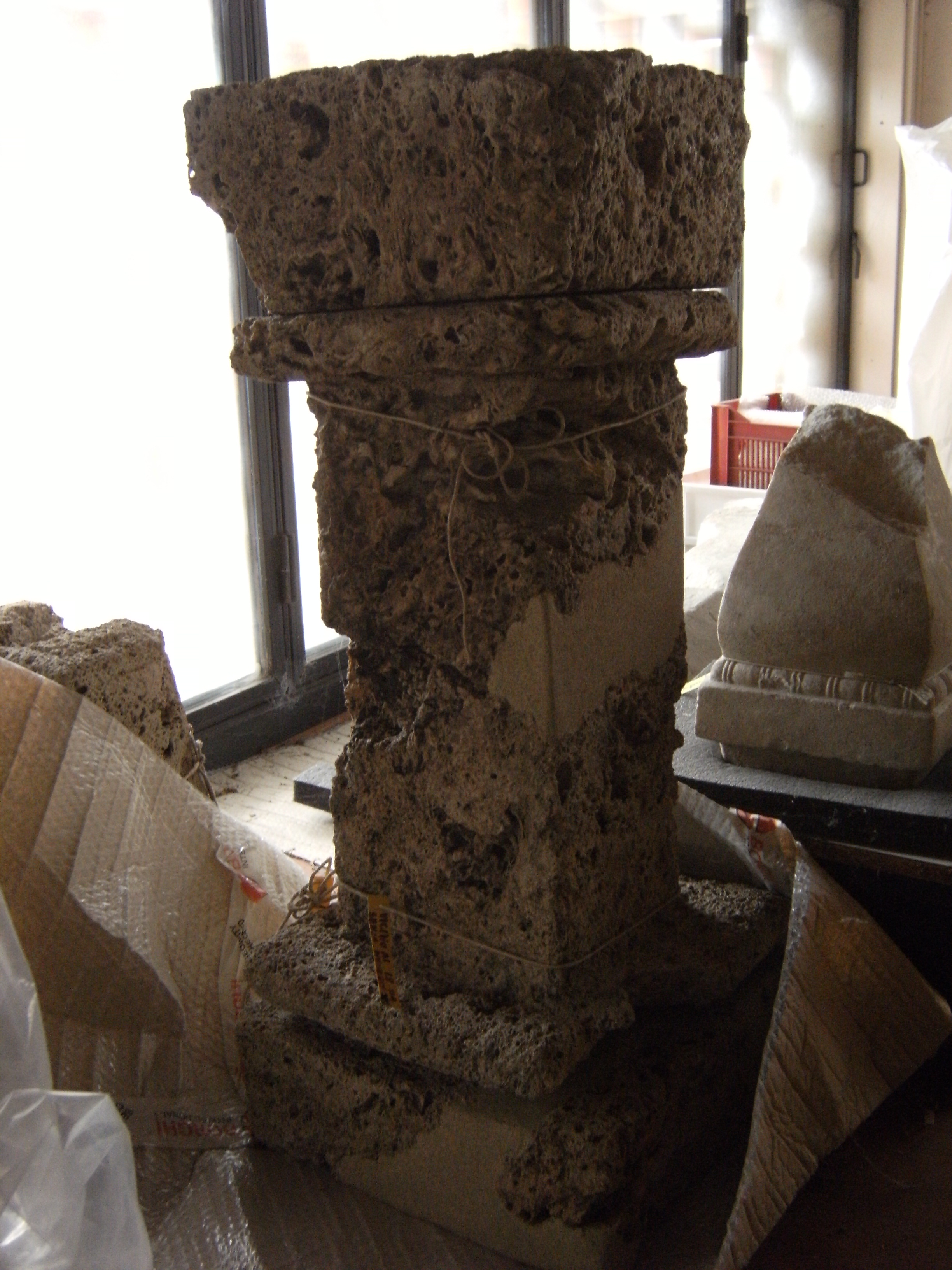 cippo/ cippo votivo - etrusco padano (sec. V - IV a.C)