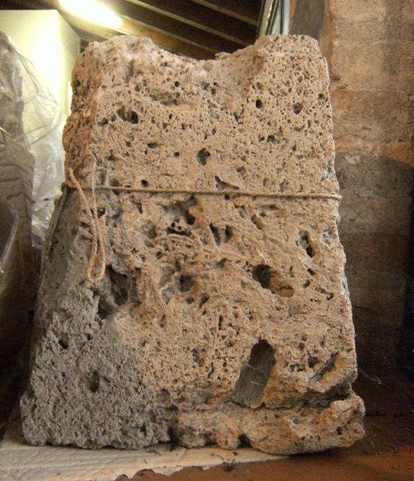 cippo/ cippo votivo - etrusco padano (sec. V - IV a.C)