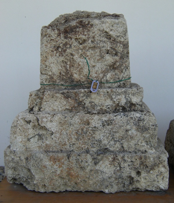 cippo/ cippo votivo - etrusco padano (sec. V - IV a.C)