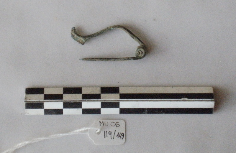 fibula/ tipo Certosa - etrusco padano (sec. V - IV a.C)