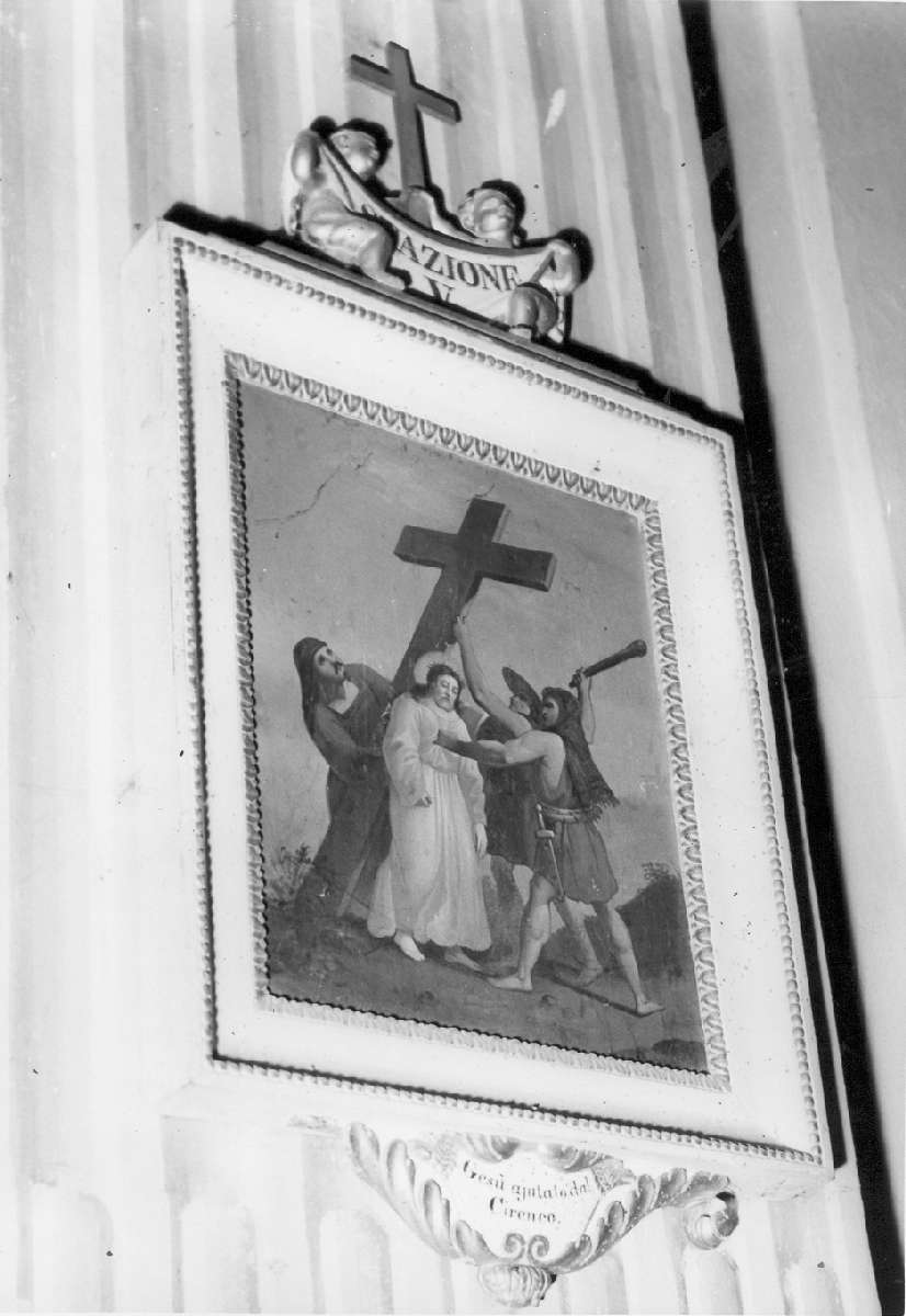 stazioni della via crucis (dipinto, serie) di Boari Gregorio (attribuito) (prima metà sec. XIX)
