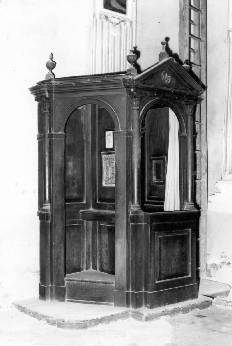 confessionale, serie - manifattura modenese (prima metà sec. XIX)