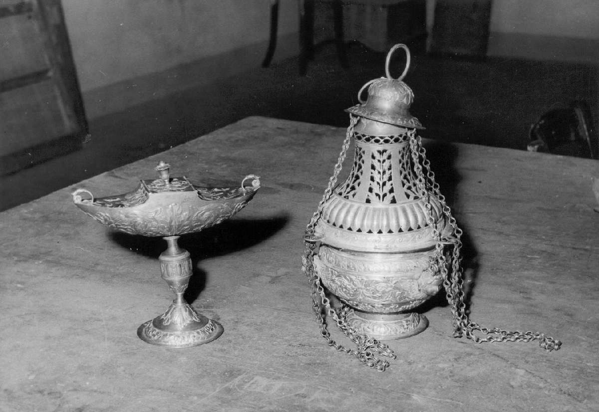 navicella portaincenso, elemento d'insieme di Pettocchi Gaetano (sec. XIX)