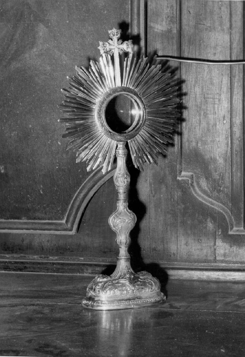 ostensorio - a raggiera - manifattura emiliana (seconda metà sec. XVIII)