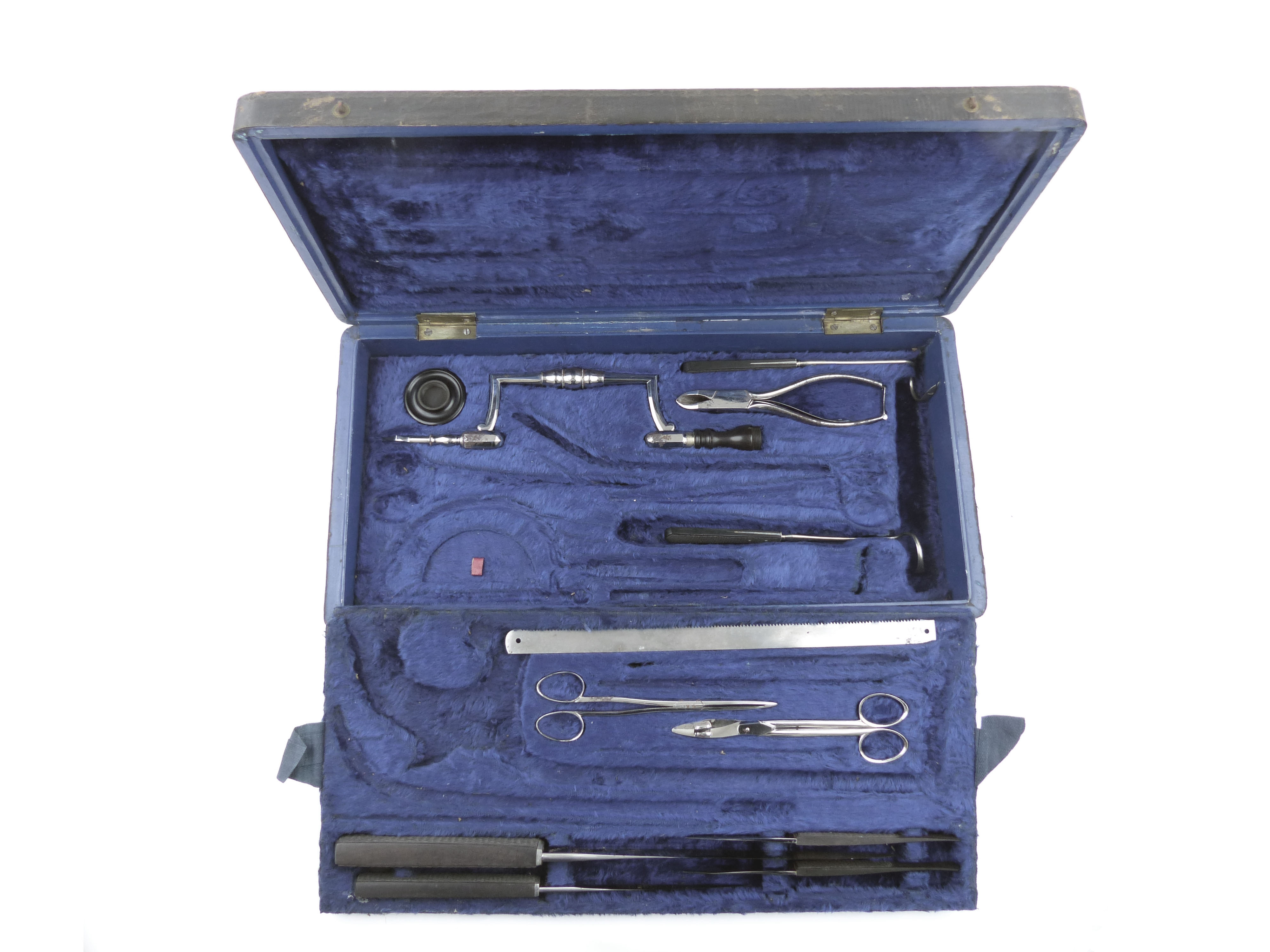 trousse, chirurgica per amputazione e trapanazione (metà sec. XIX)