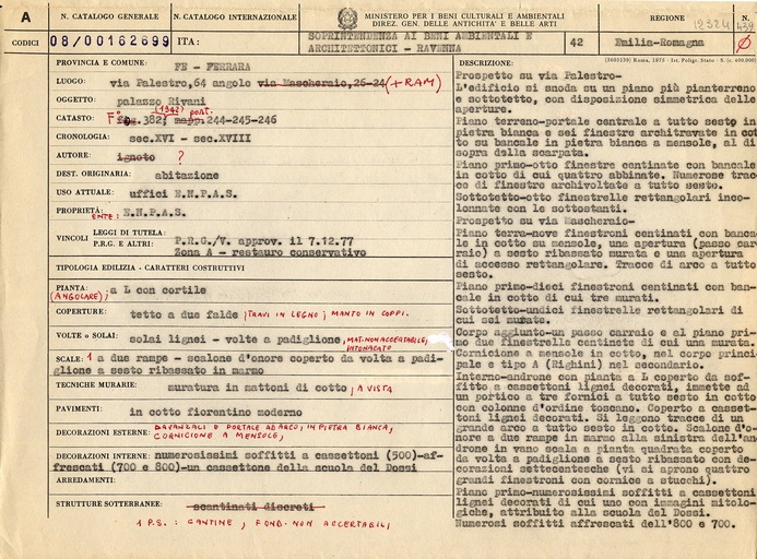 Palazzo Rivani (palazzo) - Ferrara (FE) 